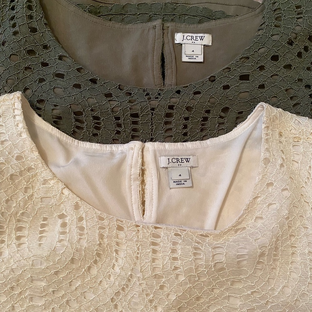Jcrew lace tops